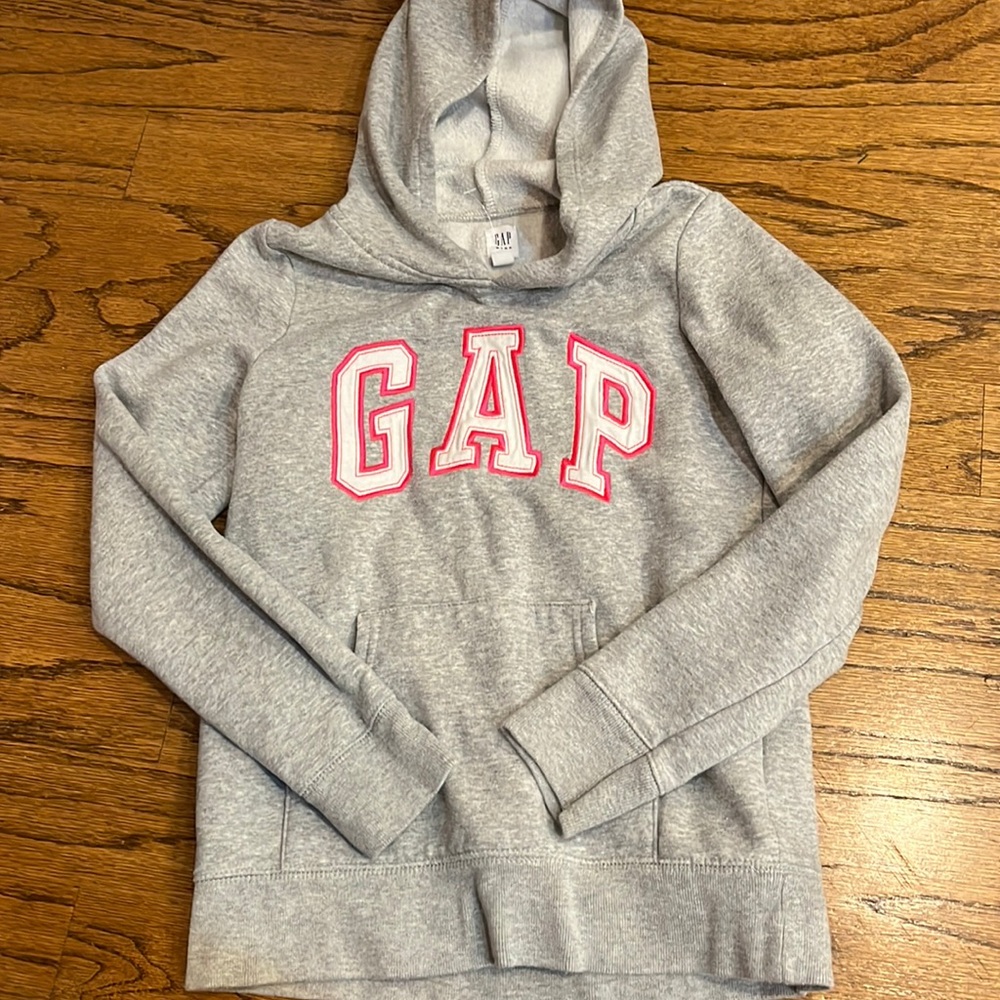 Girls size large GAP grey hoodie